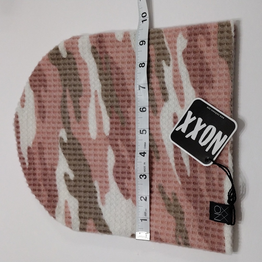 NOXX SLOUCHY BEANIE Pink Camouflage